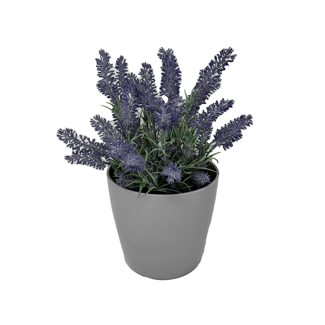 5" Round Self-Watering Bamboo Pot - Gray