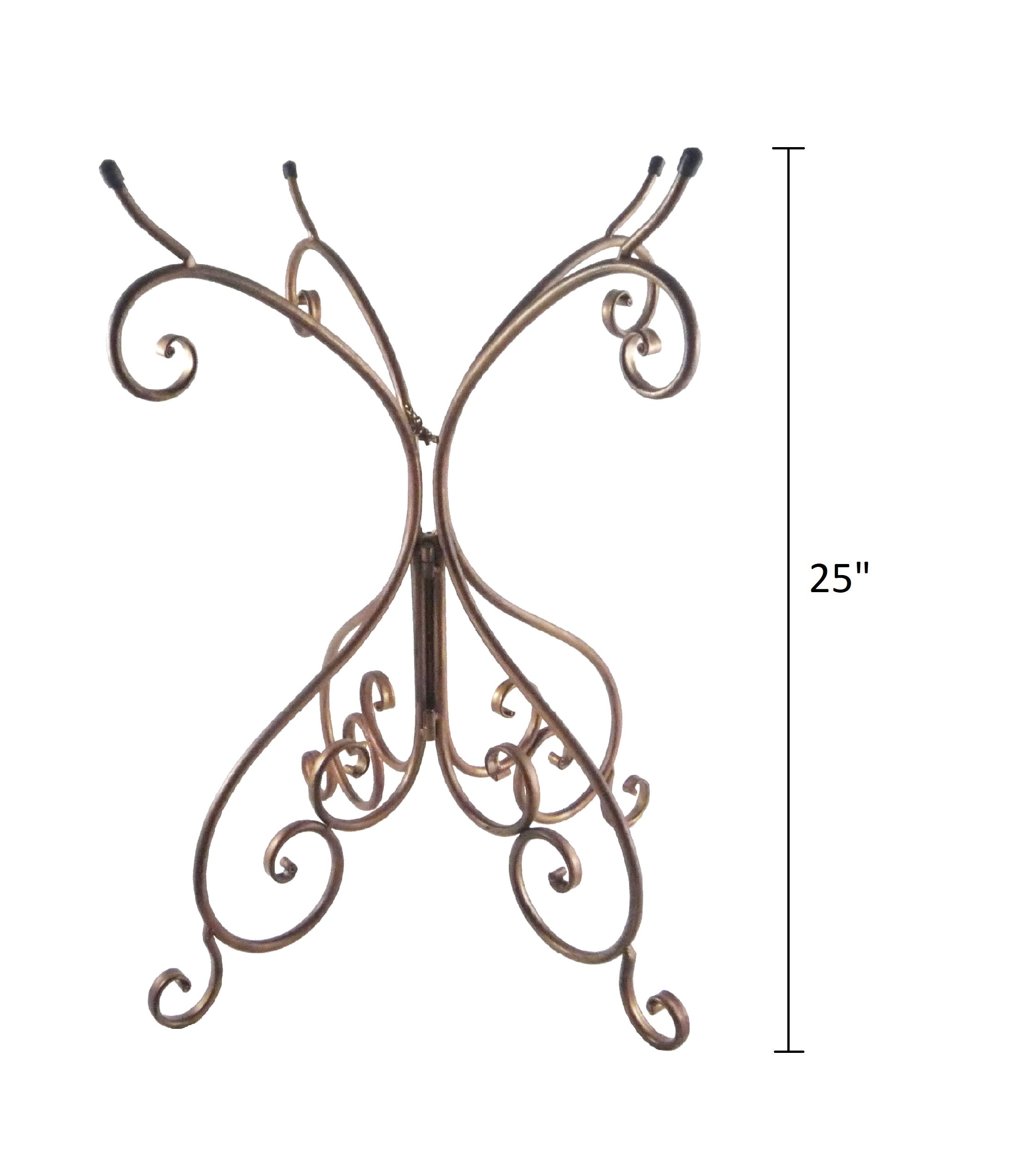 Antique Bronze Metal Birdbath Base - 25"