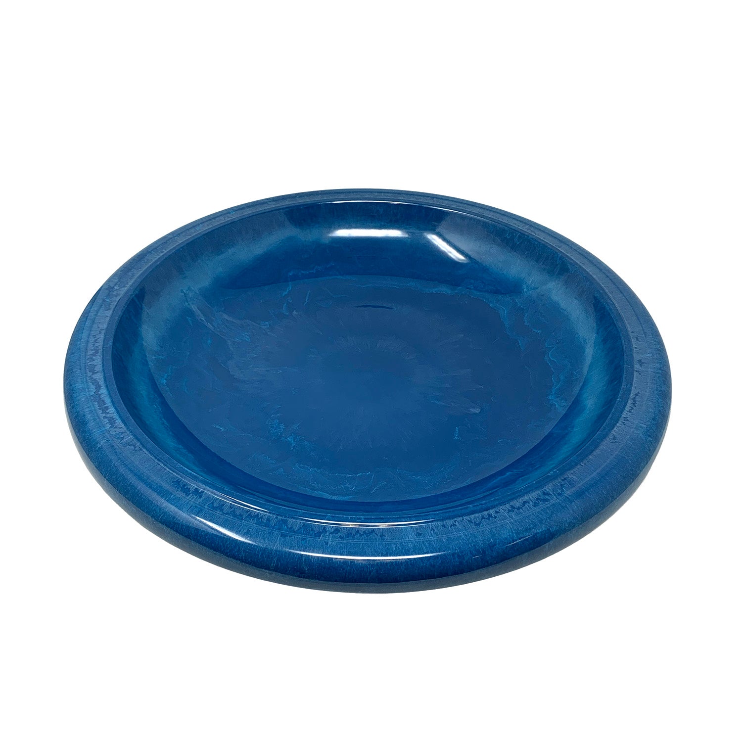 Azure Fiber Clay Birdbath - 24"