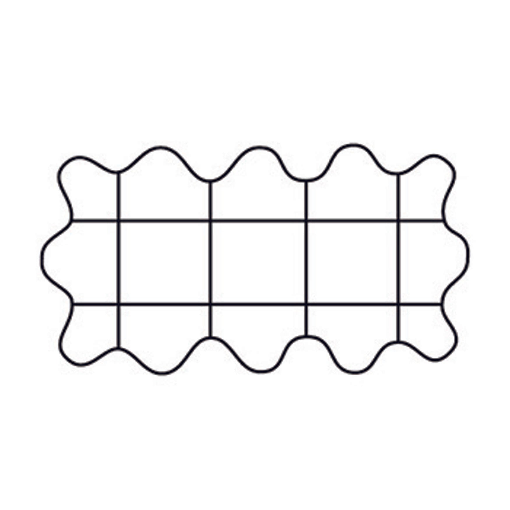 Plant Support Grid - 26" x 13" Scalloped Rectangle