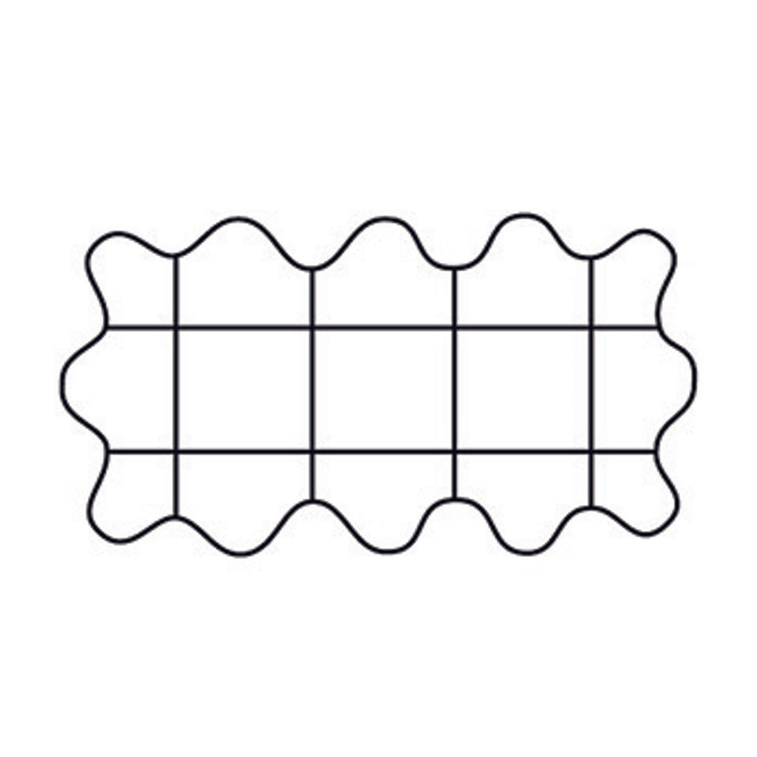 Plant Support Grid - 26" x 13" Scalloped Rectangle