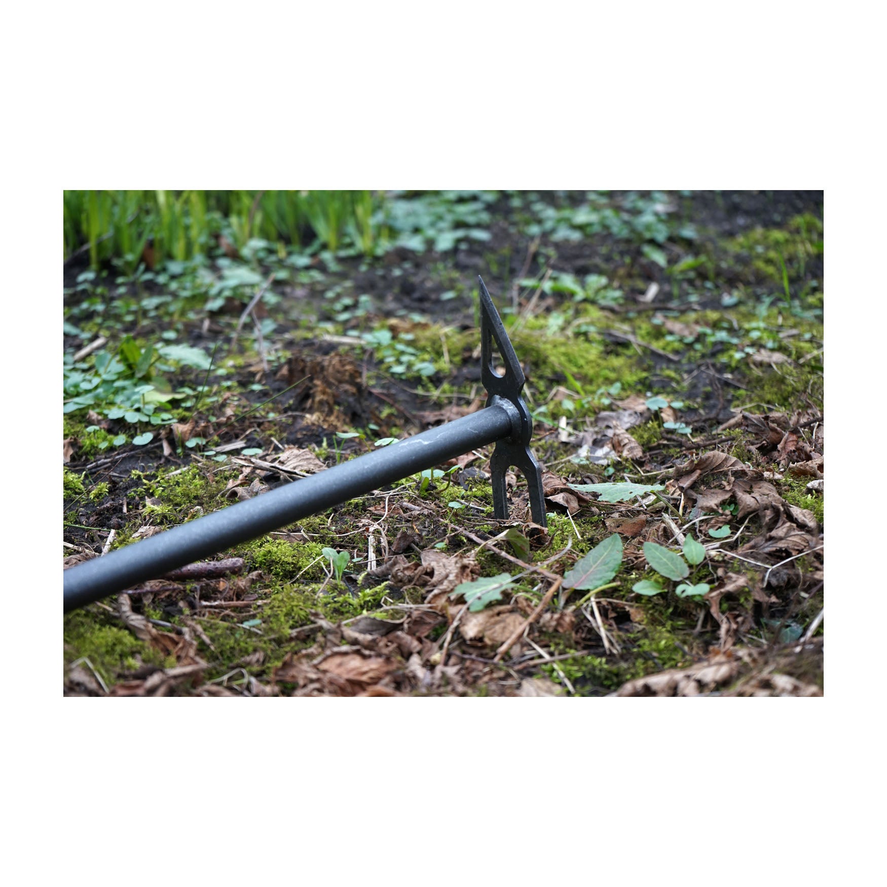 DeWit Combo Hoe - 2 Tine Cultivator & Diamond Shaped Edge with Long Handle