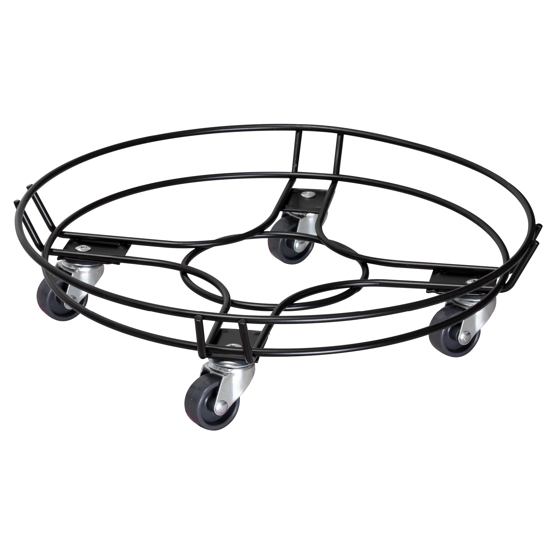 Steel Wire Plant Caddy - 15" Black Round