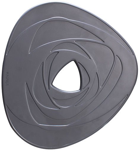 Charcoal Stone Plant Caddy - 11" Round Swirl