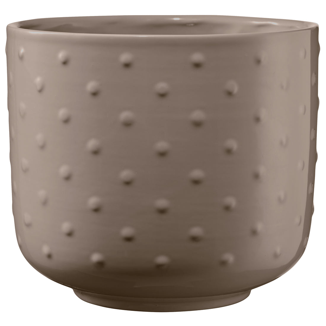 Baku Pearl Ceramic Pot - 7.5" Greige