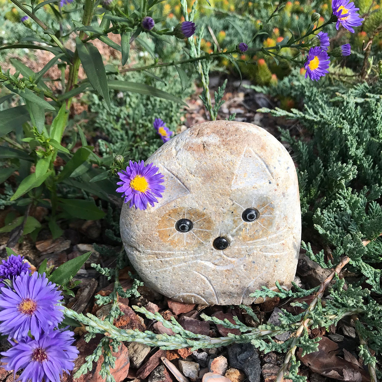 Boulder Cat - 4" H