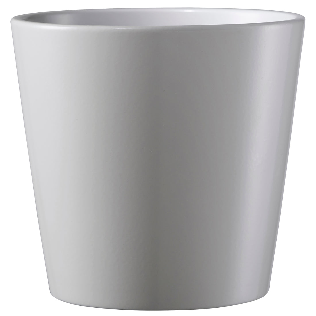 Dallas Esprit Ceramic Pot - 11" Soft Gray Matte