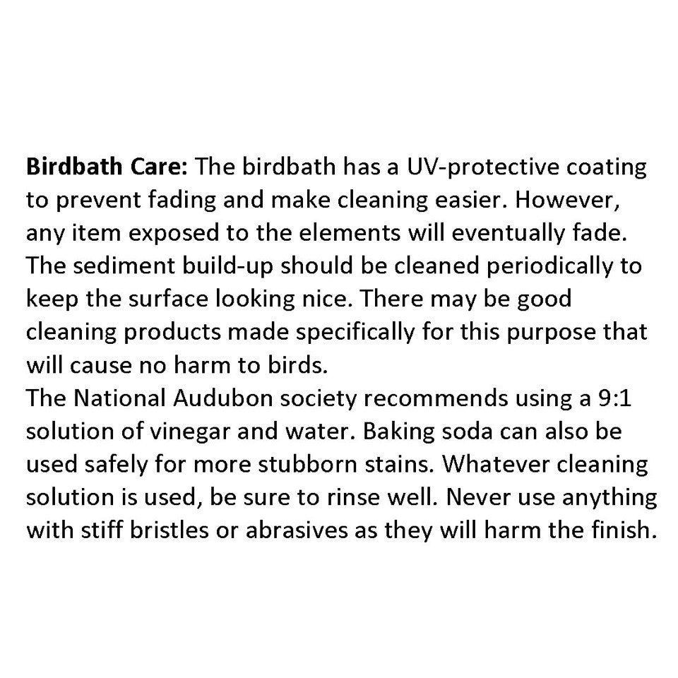 Antique Brown Fiber Clay Birdbath on Antique Bronze Metal Base - 28"