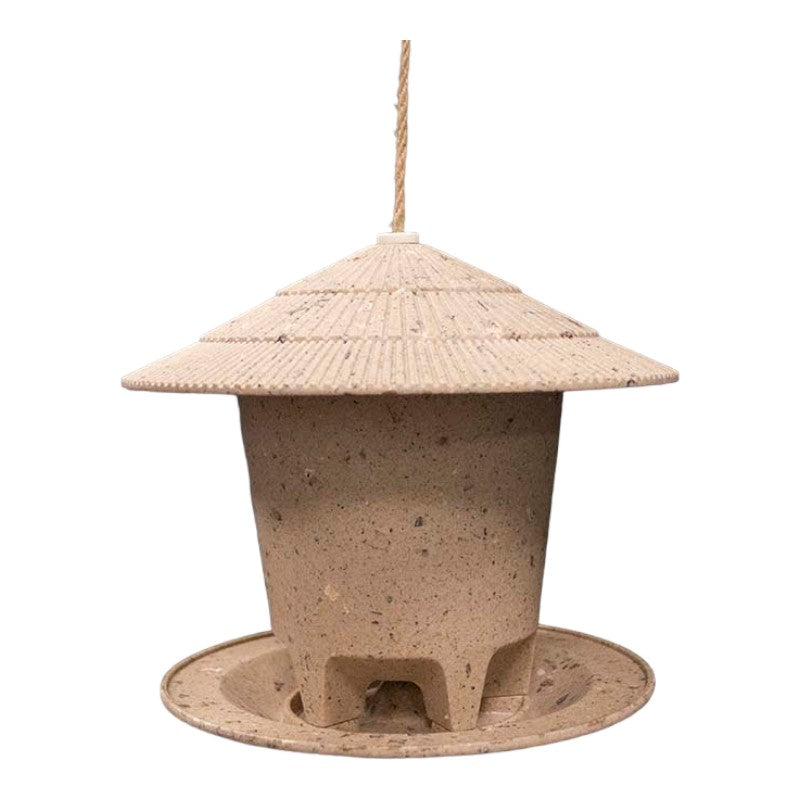 Deluxe Round Bird Feeder - Coffee Husks