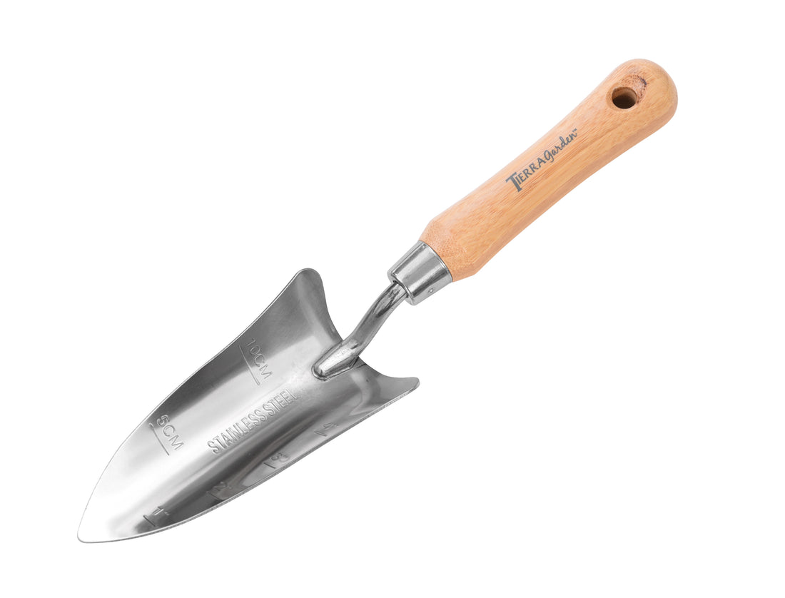 Tidy Tray - Green with Stainless Steel Transplanter and Scoop