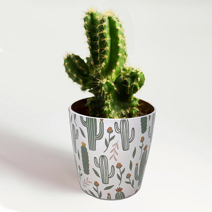 Self-Watering Bamboo Pot - 7" Cactus Round