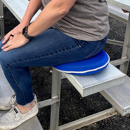 Metal Watering Can &amp; Memory Foam Kneel Cushion Combo - 1.2 gal Blue