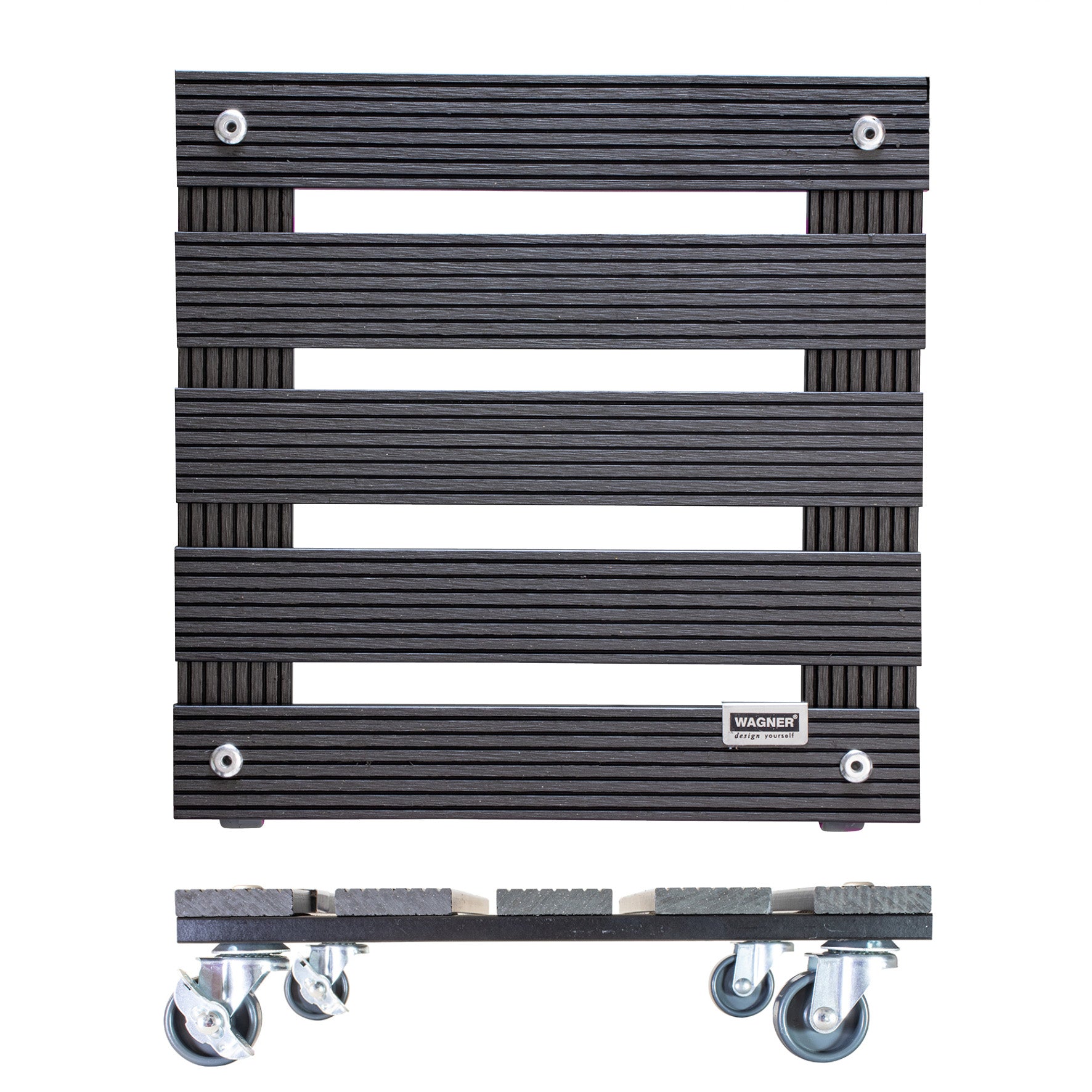 Wagner Waterproof Plant Caddy - 11.4" Gray Square