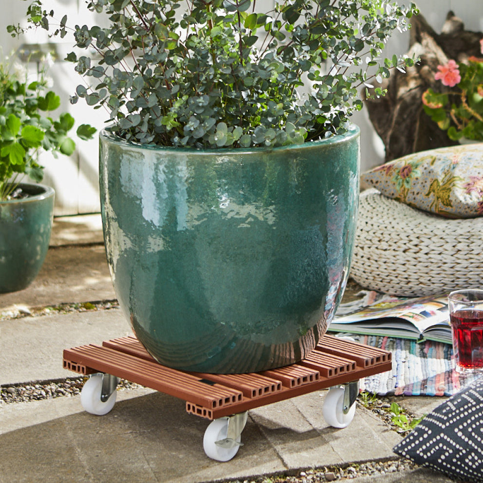 Waterproof Plant Caddy - 15.4" Terra Cotta Square