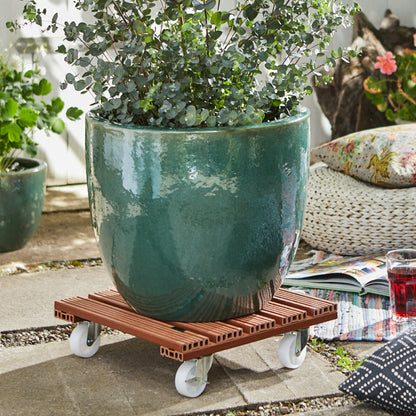 Waterproof Plant Caddy - 15.4" Terra Cotta Square
