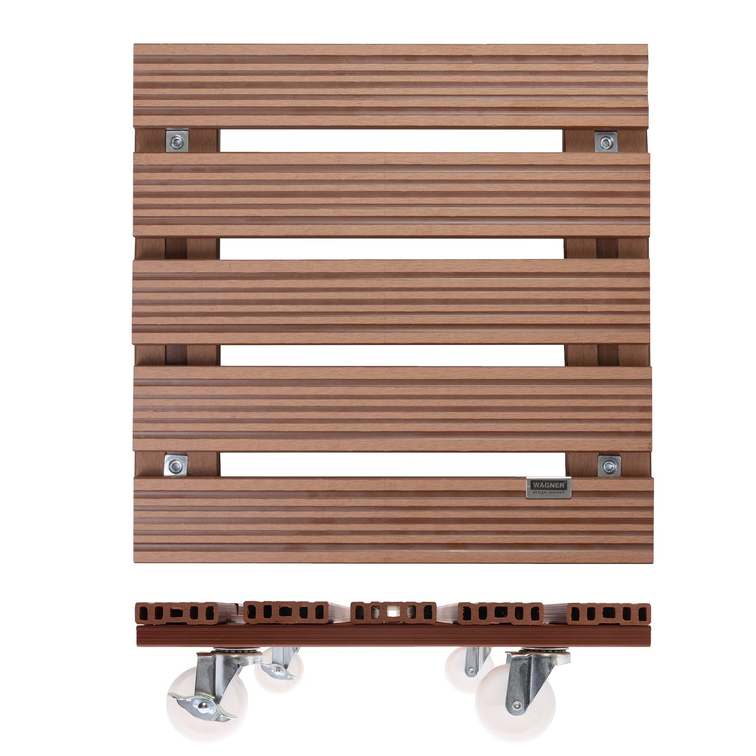 Waterproof Plant Caddy - 15.4" Terra Cotta Square