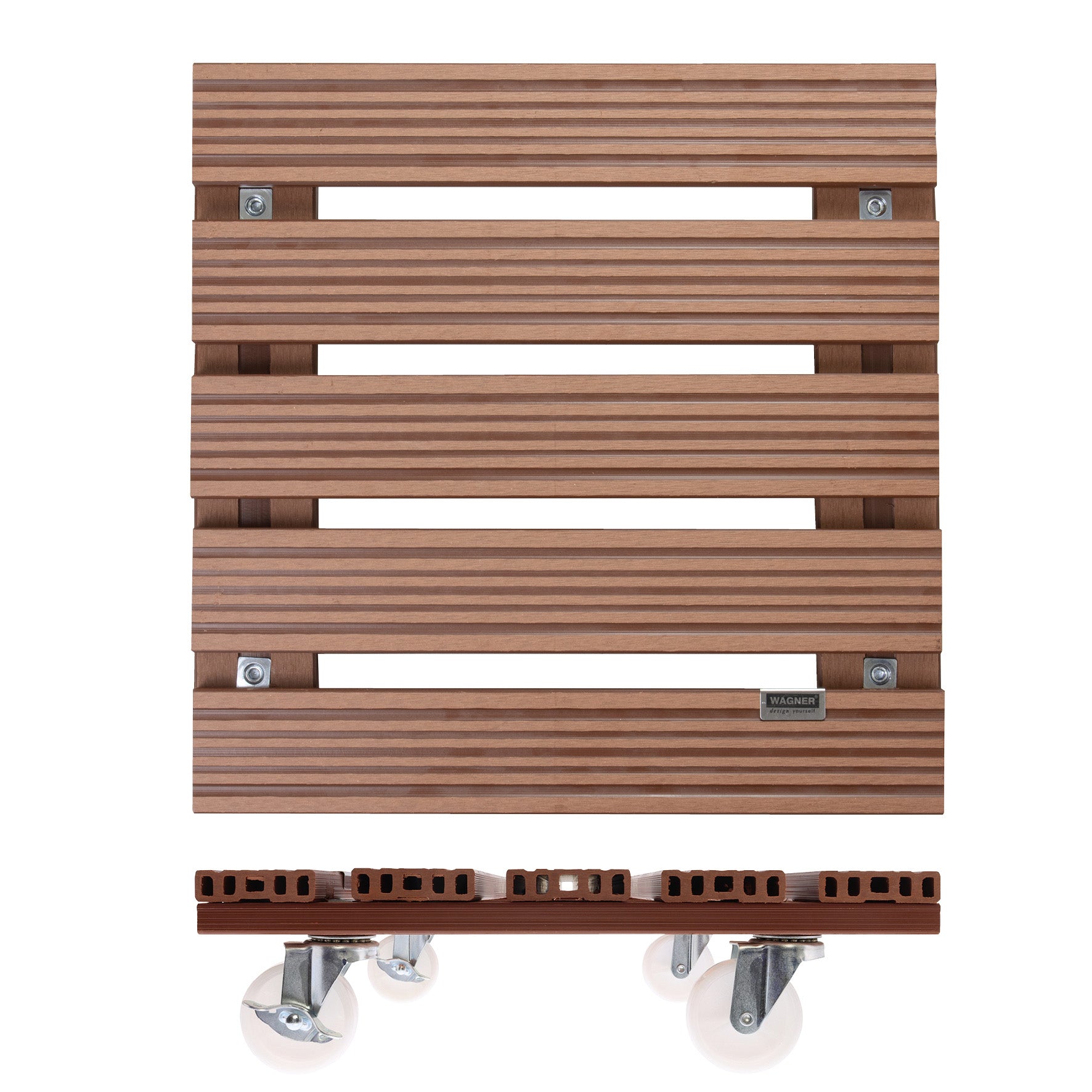 Waterproof Plant Caddy - 15.4" Terra Cotta Square