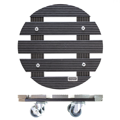 Wagner Waterproof Plant Caddy - 11.4" Gray Round