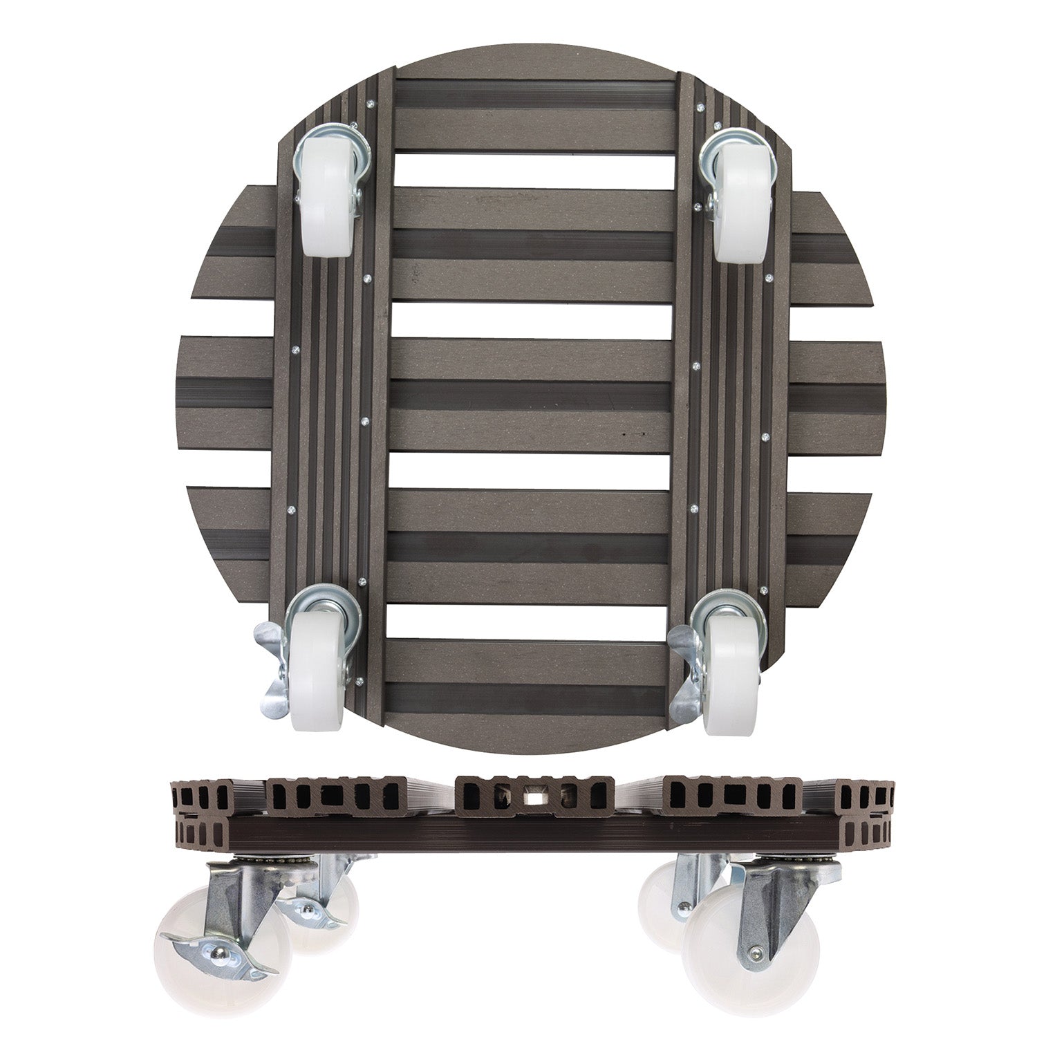 Wagner Waterproof Plant Caddy - 15.1" Taupe Round