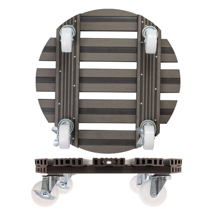 Wagner Waterproof Plant Caddy - 15.1" Taupe Round