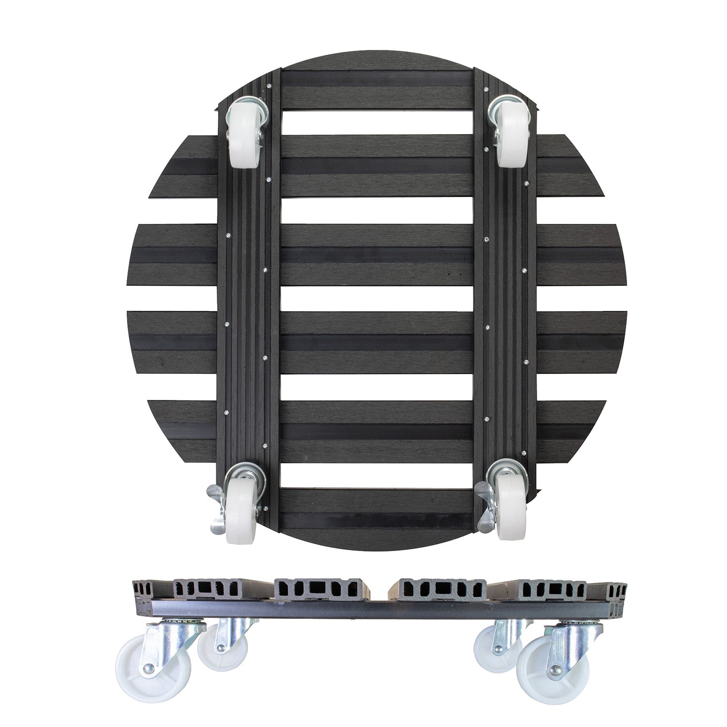 Waterproof Plant Caddy - 20" Gray Round