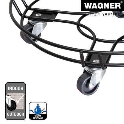 Steel Wire Plant Caddy - 15" Black Round