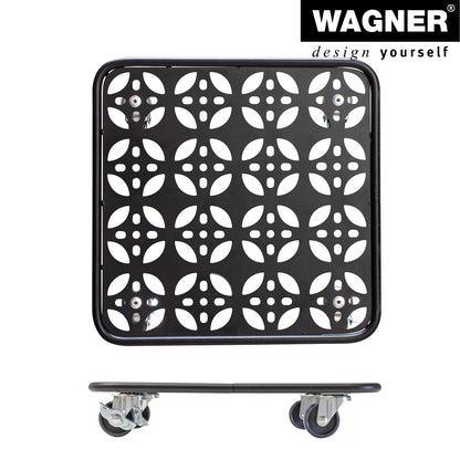 Steel Plant Caddy - 11.8" Black Square Flower
