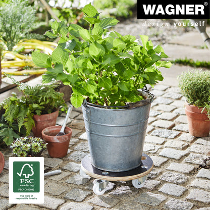 MaxiGrip Plant Caddy - 11.4" Black Round