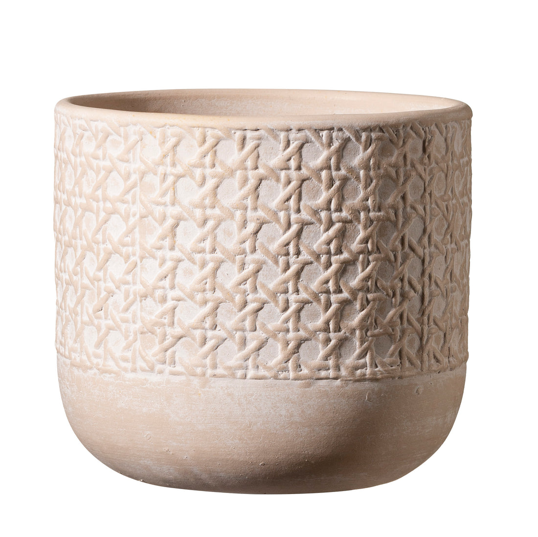 Vienna Ceramic Pot - 5.1" Natural Beige
