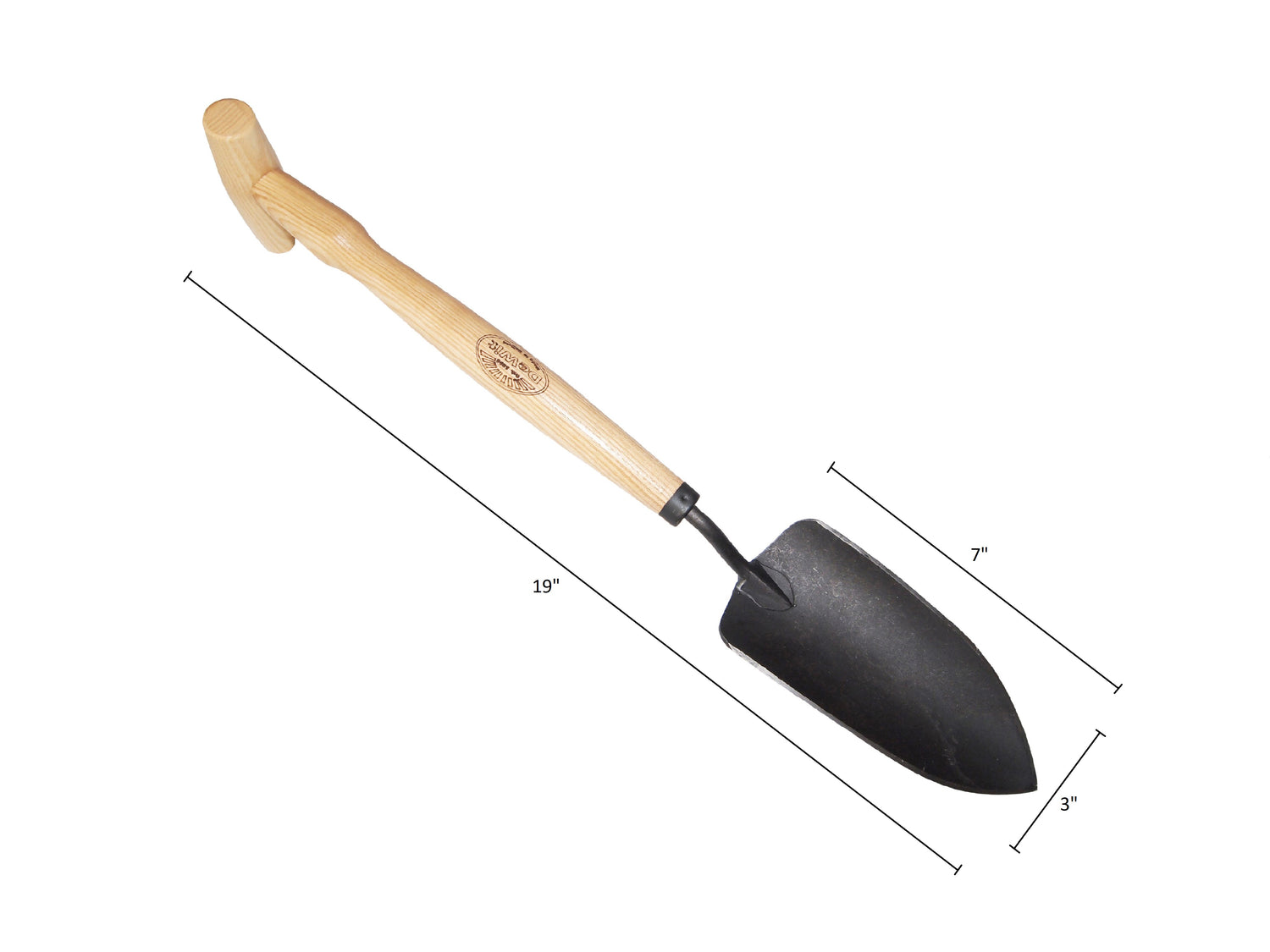 DeWit Trowel - Planting with P-Grip Handle