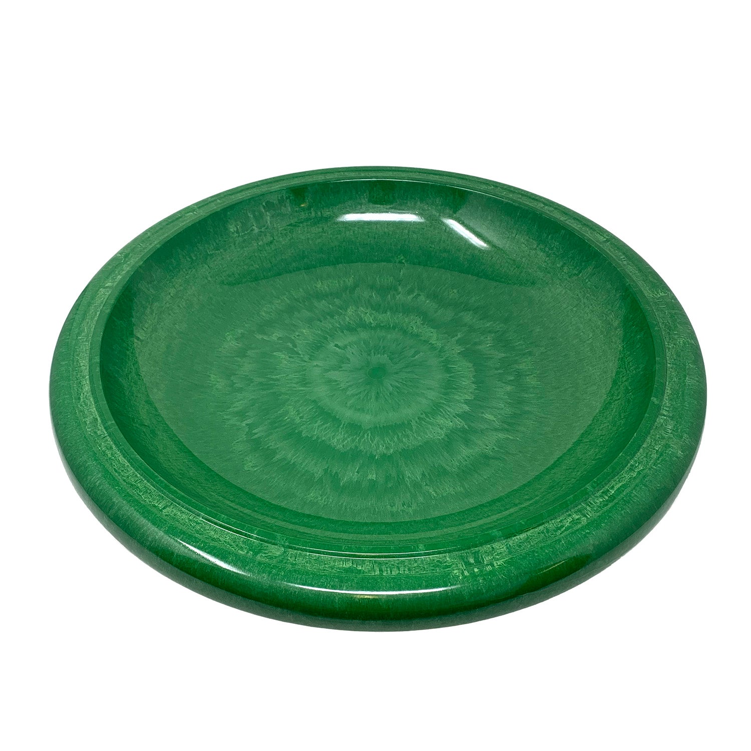 Kale Green Fiber Clay Birdbath Bowl - 19" dia