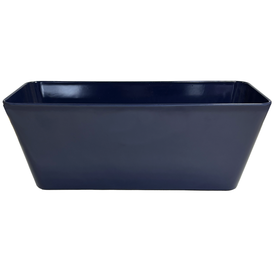 16" Rectangular Self-Watering Bamboo Planter - Indigo