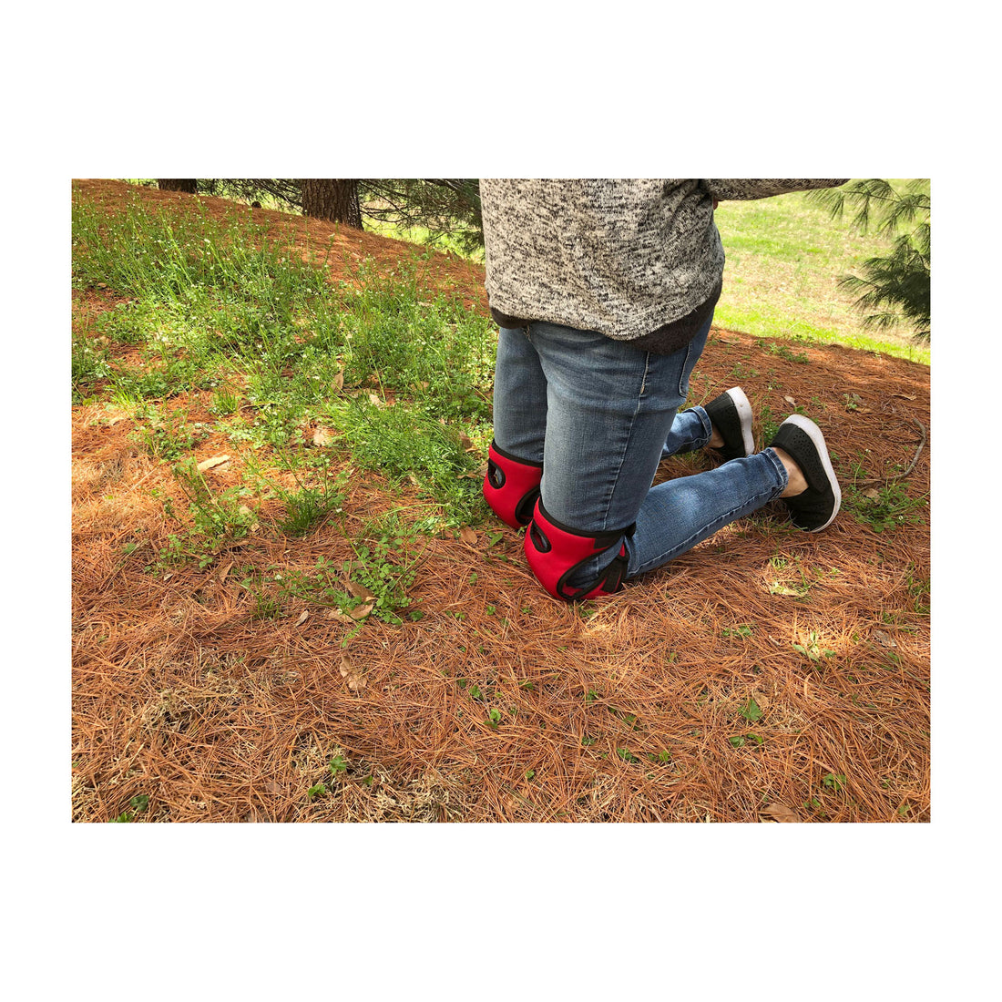 Knee Pads - Red Memory Foam