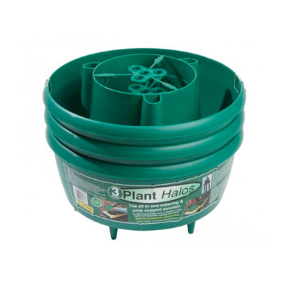 Plant Halos Watering &amp; Plant Support - Green pack of 3