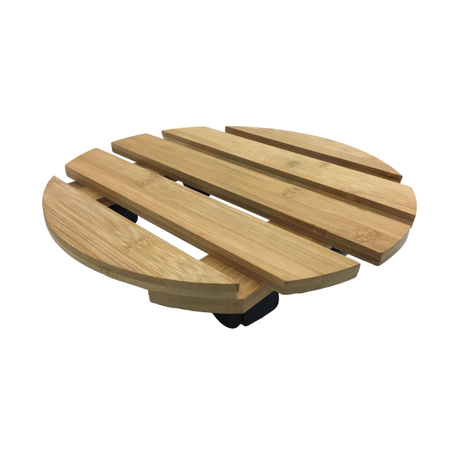 Bamboo Plant Caddy  - 11.4" Round