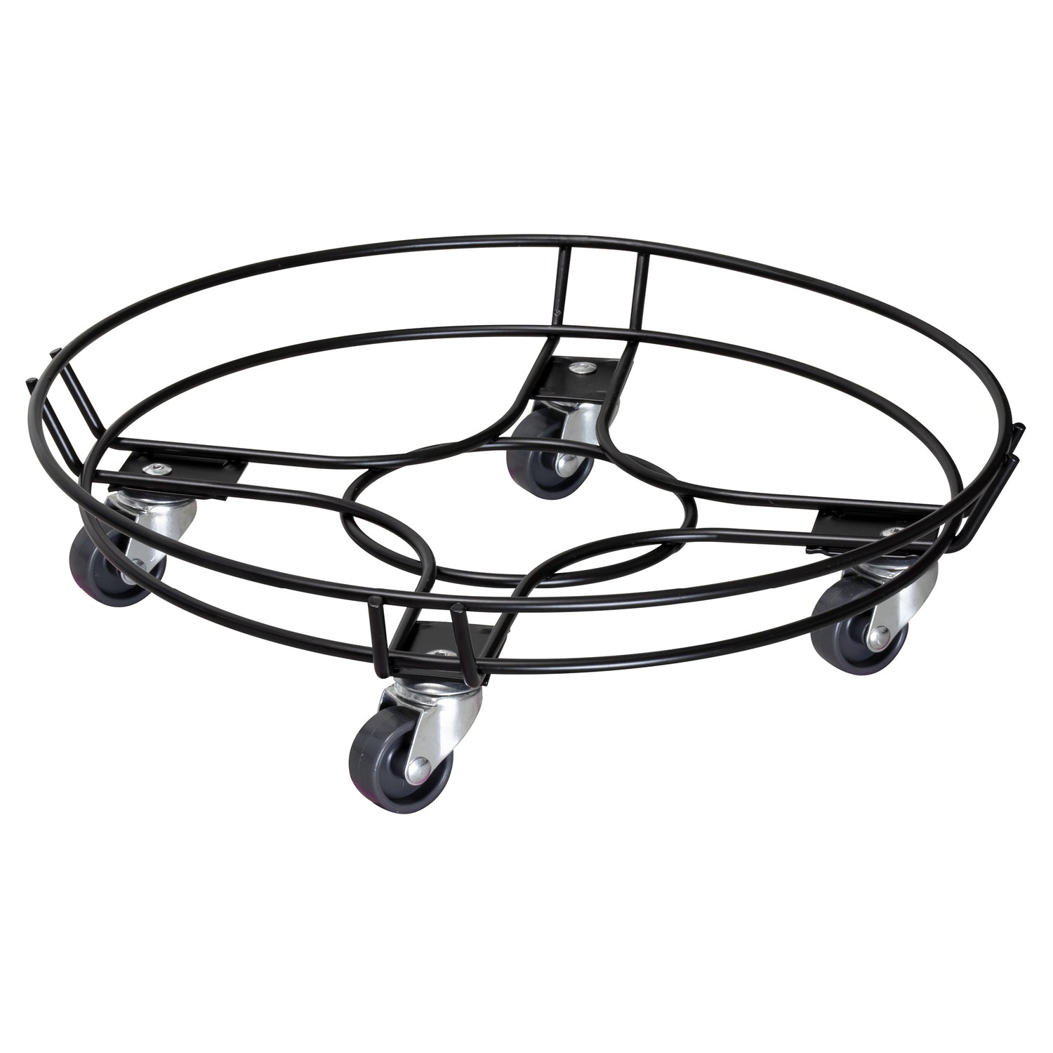Steel Wire Plant Caddy - 15" Black Round