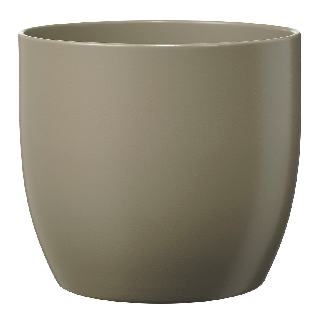 Basel Fashion Ceramic Pot - 8.3" Matte Light Gray