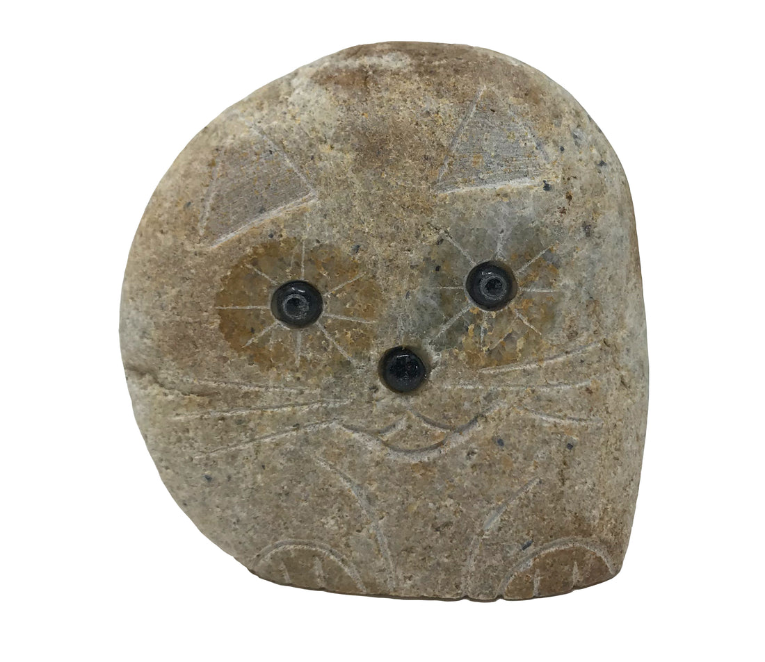 Boulder Cat - 4" H