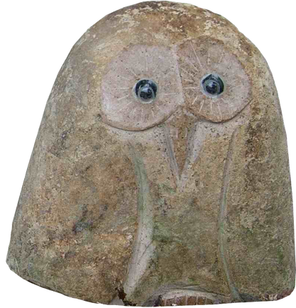 Boulder Owl - 6" H