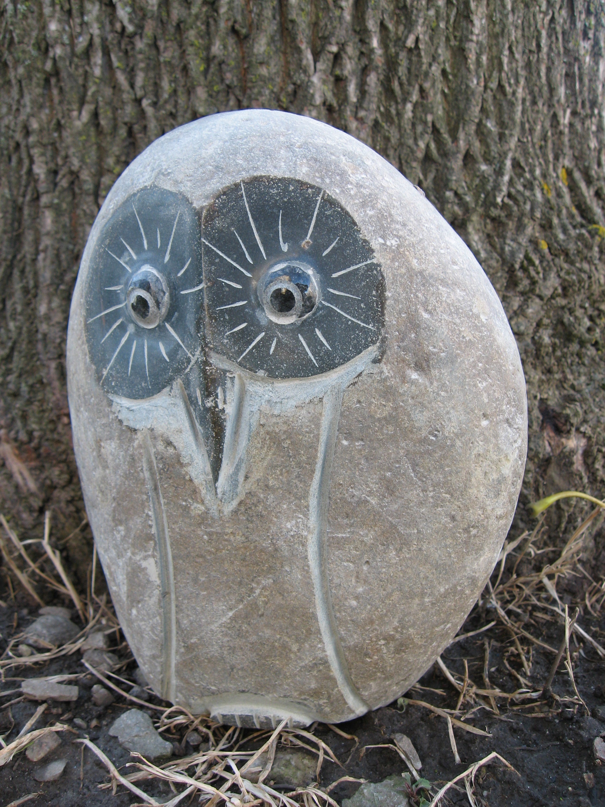 Boulder Owl - 6" H