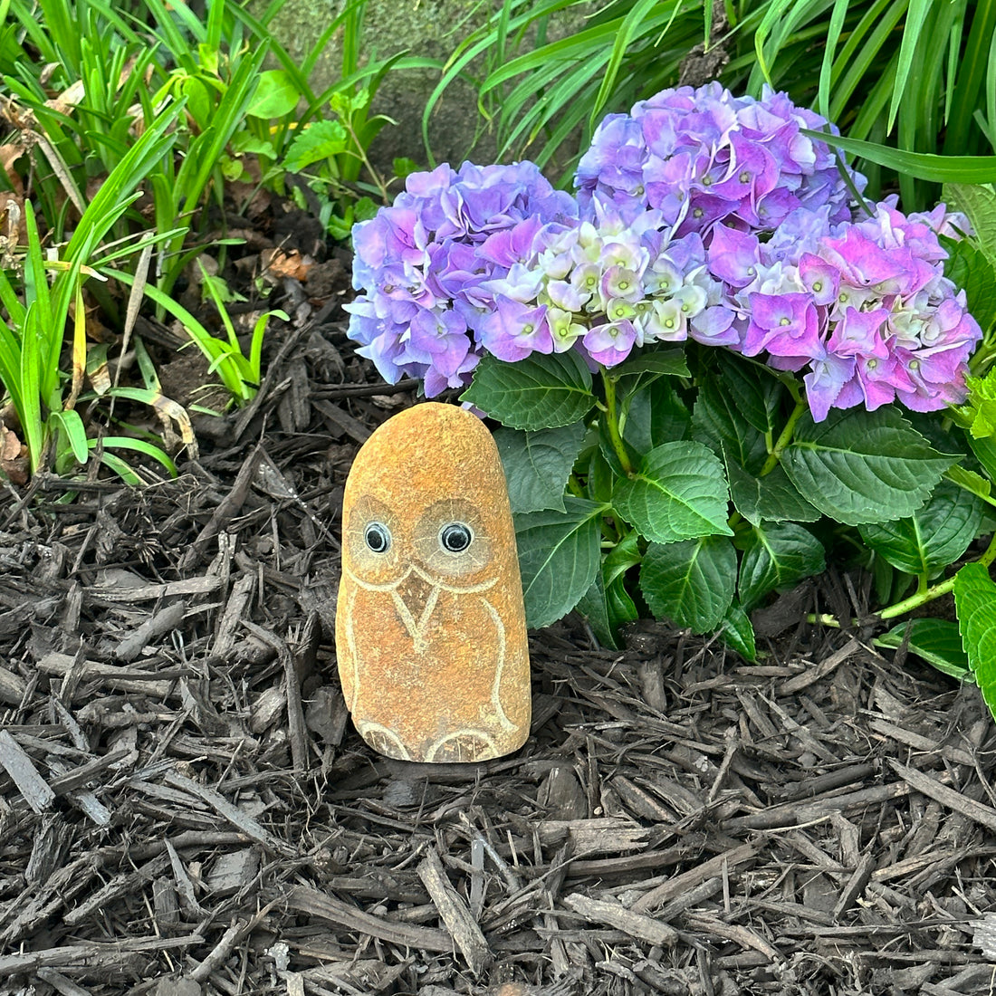 Boulder Owl - 6" H