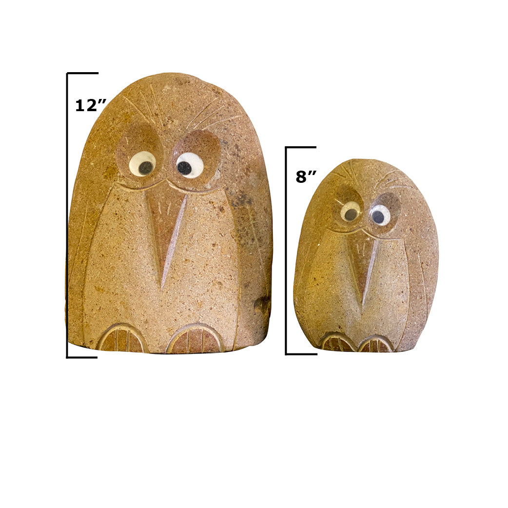 Family of Boulder Angry Birds - 2 Pcs 8"H, 12"H