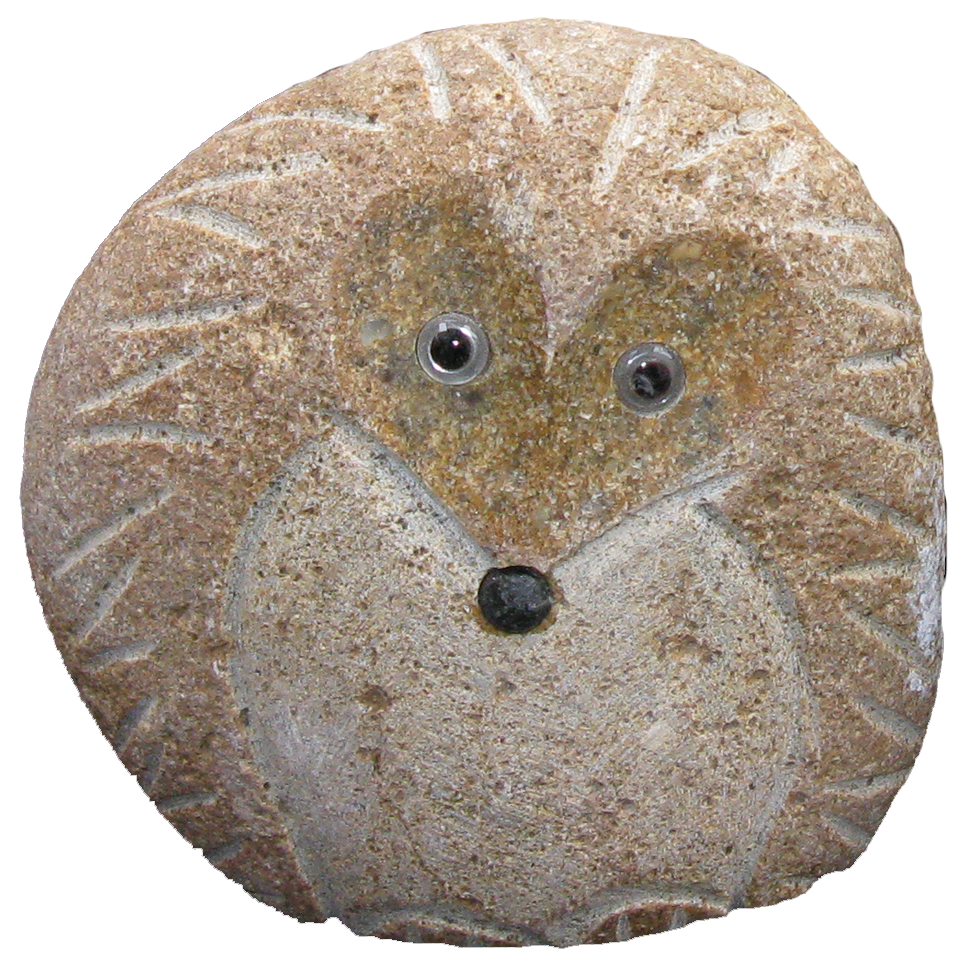 Boulder Standing Hedgehog - 12" H